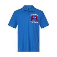 I Stand With Taiwan Pride Fist Cool Gift Softstyle Adult Sport Polo