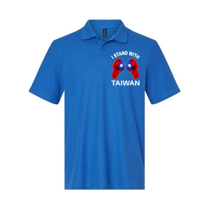 I Stand With Taiwan Pride Fist Cool Gift Softstyle Adult Sport Polo