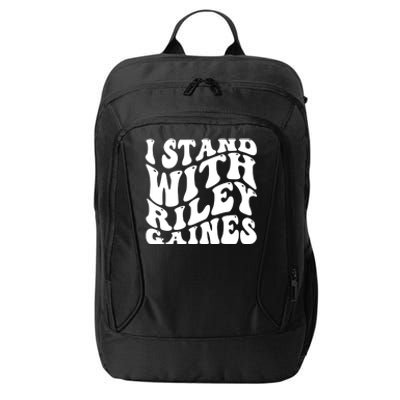 I Stand With Riley Gaines City Backpack