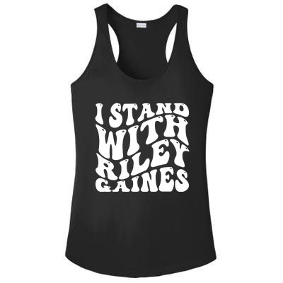 I Stand With Riley Gaines Ladies PosiCharge Competitor Racerback Tank