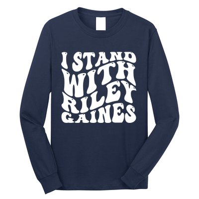 I Stand With Riley Gaines Long Sleeve Shirt