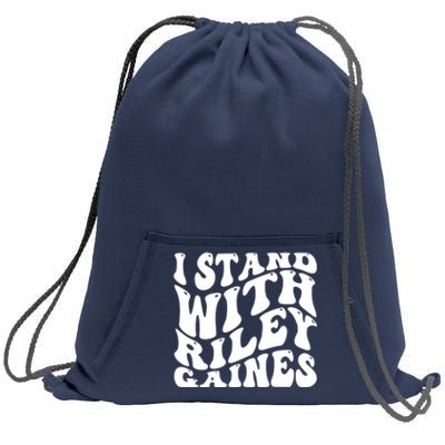 I Stand With Riley Gaines Sweatshirt Cinch Pack Bag