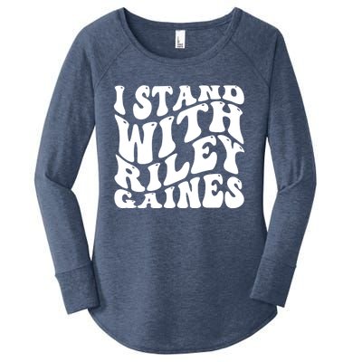 I Stand With Riley Gaines Women's Perfect Tri Tunic Long Sleeve Shirt