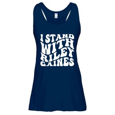 I Stand With Riley Gaines Ladies Essential Flowy Tank