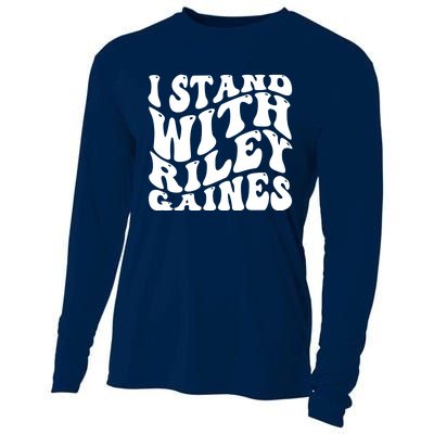 I Stand With Riley Gaines Cooling Performance Long Sleeve Crew