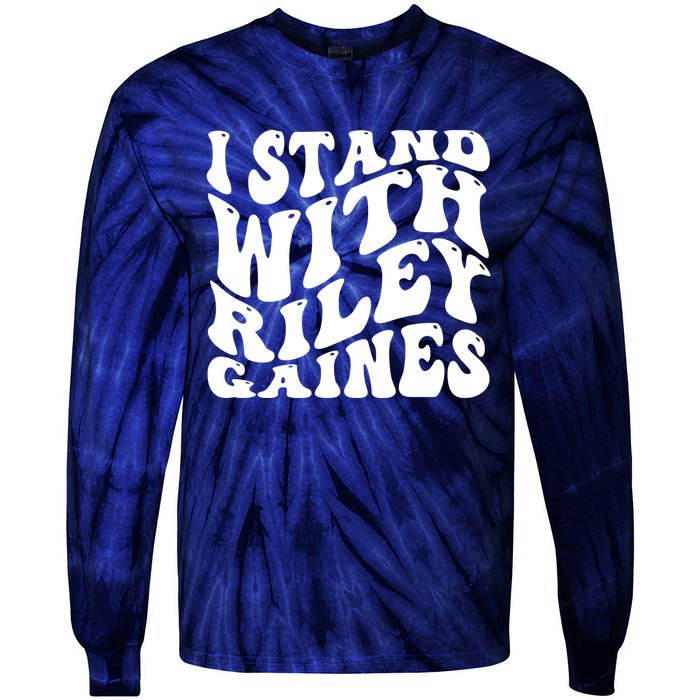 I Stand With Riley Gaines Tie-Dye Long Sleeve Shirt