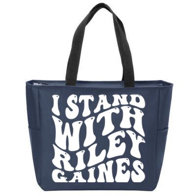 I Stand With Riley Gaines Zip Tote Bag