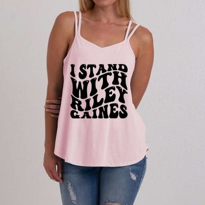 I Stand With Riley Gaines Women's Strappy Tank