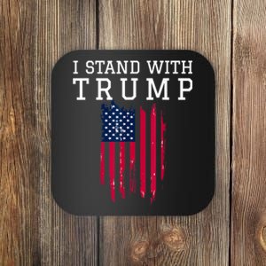 I Stand With Trump Pro Trump Supporter Free Trump Coaster