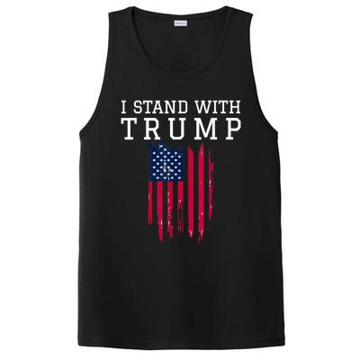 I Stand With Trump Pro Trump Supporter Free Trump PosiCharge Competitor Tank