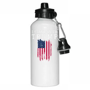 I Stand With Trump Pro Trump Supporter Free Trump Aluminum Water Bottle