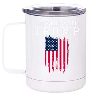 I Stand With Trump Pro Trump Supporter Free Trump 12 oz Stainless Steel Tumbler Cup