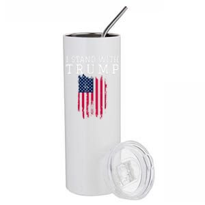 I Stand With Trump Pro Trump Supporter Free Trump Stainless Steel Tumbler