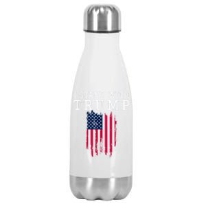 I Stand With Trump Pro Trump Supporter Free Trump Stainless Steel Insulated Water Bottle