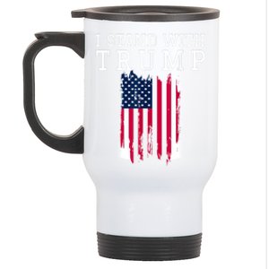 I Stand With Trump Pro Trump Supporter Free Trump Stainless Steel Travel Mug