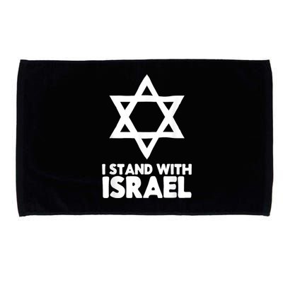 I Stand With Israel Jewish Nondistressed Vintage Gift Idea Microfiber Hand Towel