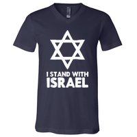 I Stand With Israel Jewish Nondistressed Vintage Gift Idea V-Neck T-Shirt