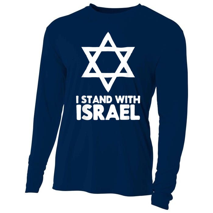 I Stand With Israel Jewish Nondistressed Vintage Gift Idea Cooling Performance Long Sleeve Crew