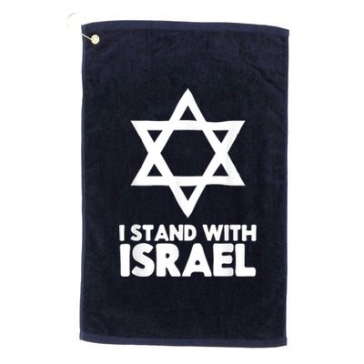 I Stand With Israel Jewish Nondistressed Vintage Gift Idea Platinum Collection Golf Towel