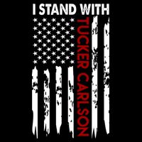 I Stand With Tucker Carlson American Flag Political Toddler Hoodie
