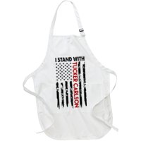 I Stand With Tucker Carlson American Flag Political Apron