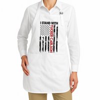 I Stand With Tucker Carlson American Flag Political Apron