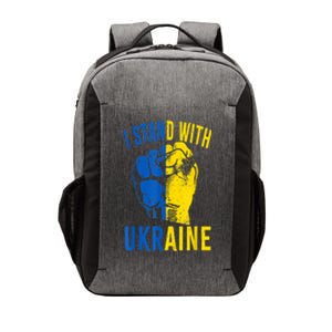 I Stand With Ukraine Flag Power Support Ukraine Gift Vector Backpack