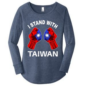 I Stand With Taiwan Pride Fist Gift Women's Perfect Tri Tunic Long Sleeve Shirt