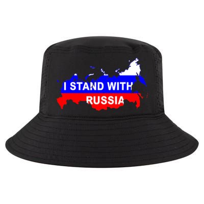 I Stand With Russia Support Russia Russian Flag Cool Comfort Performance Bucket Hat
