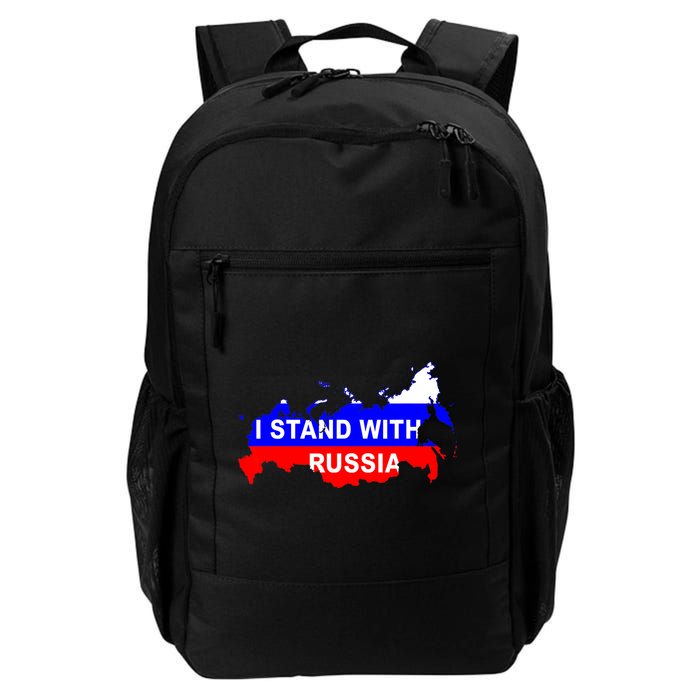 I Stand With Russia Support Russia Russian Flag Backpack
