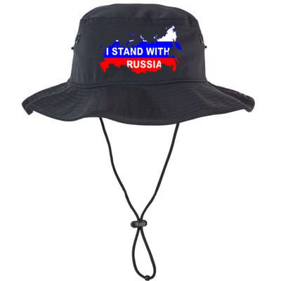 I Stand With Russia Support Russia Russian Flag Bucket Hat