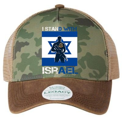 I Stand With Israel Support Israel Love Israeli Idf Legacy Tie Dye Trucker Hat