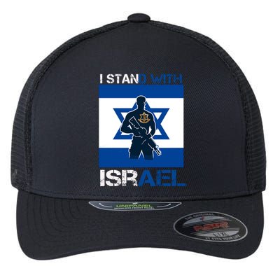 I Stand With Israel Support Israel Love Israeli Idf Flexfit Unipanel Trucker Cap