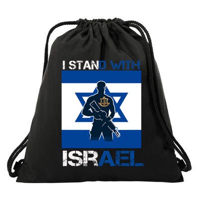 I Stand With Israel Support Israel Love Israeli Idf Drawstring Bag