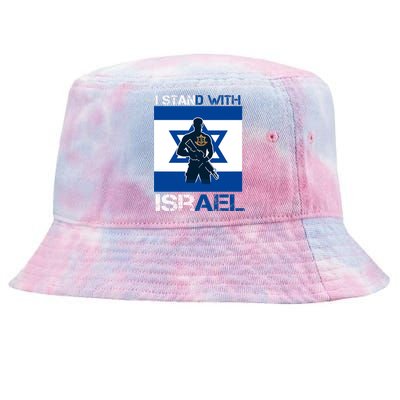 I Stand With Israel Support Israel Love Israeli Idf Tie-Dyed Bucket Hat