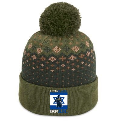 I Stand With Israel Support Israel Love Israeli Idf The Baniff Cuffed Pom Beanie