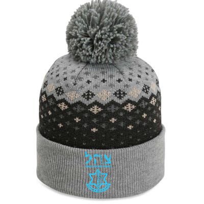 I Stand With Israel Jewish  Israeli Flag Jewish  The Baniff Cuffed Pom Beanie