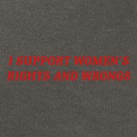 I Support Women Rights And Wrongs Cotton Canvas Backpack