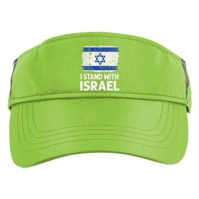 I Stand With Israel USA Israeli Flag Jewish  Adult Drive Performance Visor