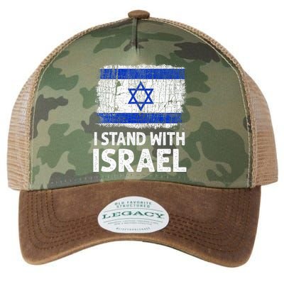 I Stand With Israel USA Israeli Flag Jewish  Legacy Tie Dye Trucker Hat