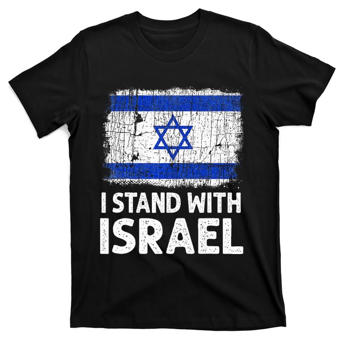 I Stand With Israel USA Israeli Flag Jewish  T-Shirt