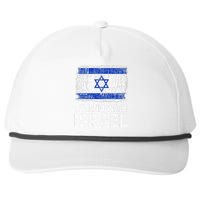 I Stand With Israel USA Israeli Flag Jewish  Snapback Five-Panel Rope Hat