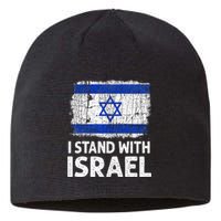 I Stand With Israel USA Israeli Flag Jewish  Sustainable Beanie