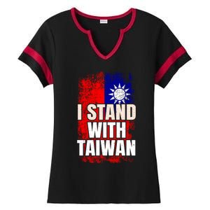 I Stand With Taiwan Gift Ladies Halftime Notch Neck Tee