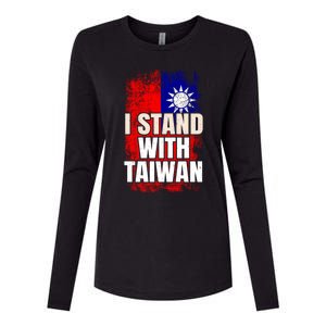 I Stand With Taiwan Gift Womens Cotton Relaxed Long Sleeve T-Shirt