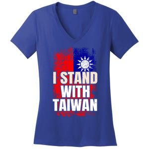 I Stand With Taiwan Gift Women's V-Neck T-Shirt