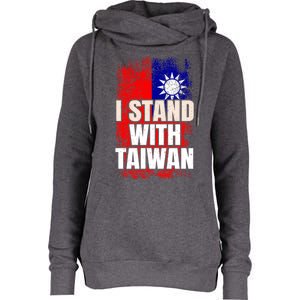 I Stand With Taiwan Gift Womens Funnel Neck Pullover Hood