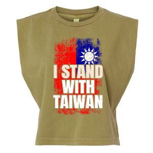 I Stand With Taiwan Gift Garment-Dyed Women's Muscle Tee