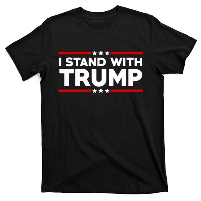 I Stand With Trump Pro Trump Supporter Free Trump T-Shirt