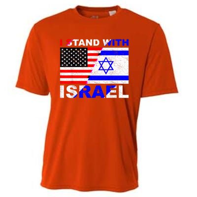 I Stand With Israel Israeli Palestinian Conflict Pro Israel Cooling Performance Crew T-Shirt